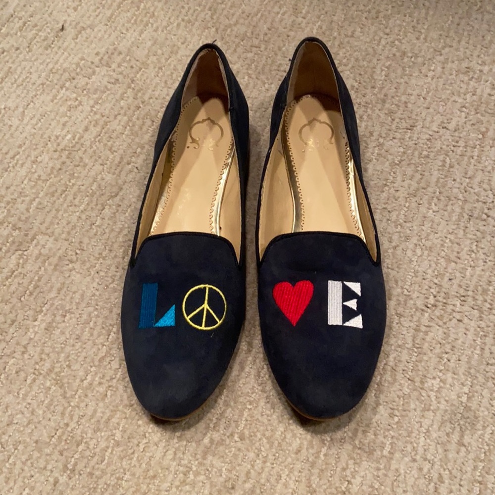 New unworn LOVE flats